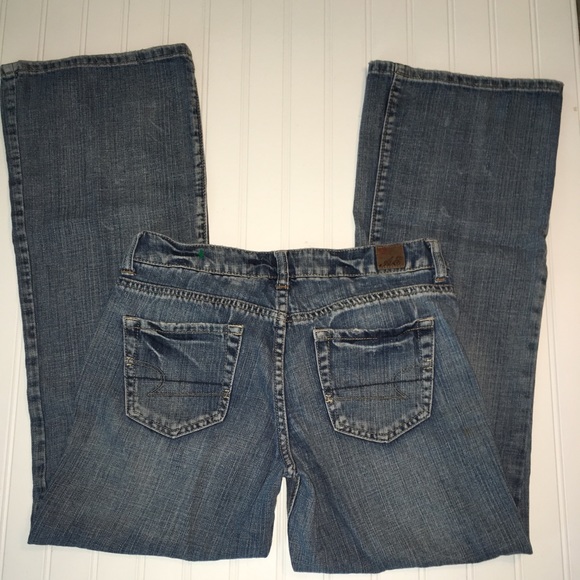 american eagle oiginal 77 misses size 4 blue jeans - Picture 2 of 4
